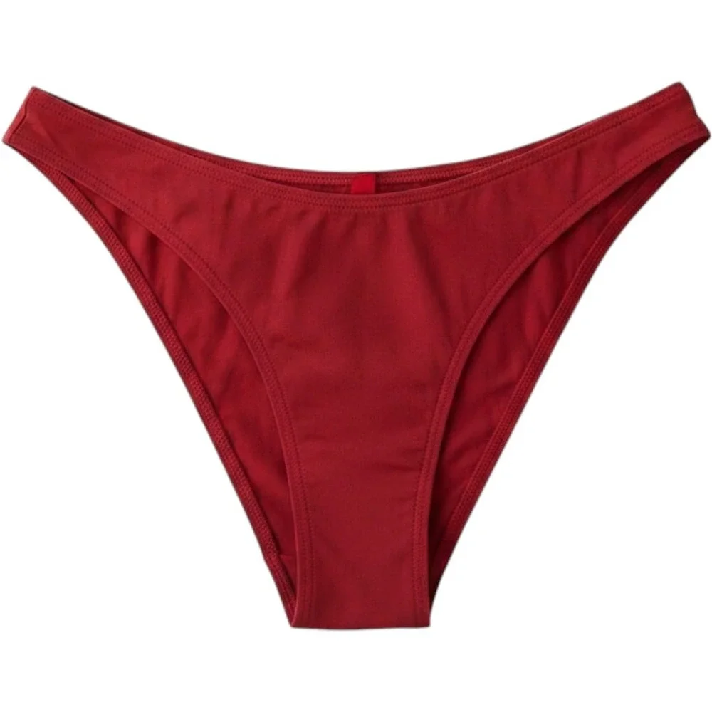Skims Classic Swim Bikini Bottom Terra Red BB-BIK-9615W Small